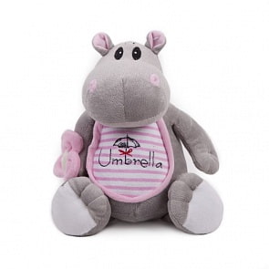 Мягкая игрушка - Бегемотик с зонтиком, 21 см (Button Blue, 40-11-0201)