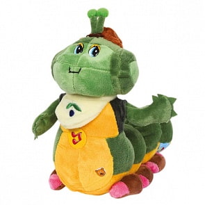 Озвученная мягкая игрушка - Гусеница Прогульщик (Мульти-пульти, V37160/25S19sim)