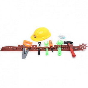 Набор строительных инструментов на поясе, с каской в сетке (B1665915)