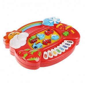 Обучающее пианино, стихи М. Дружининой про транспорт, потешки и песни (Умка, B1082721-R)