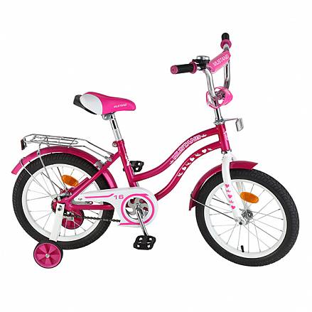Детский велосипед – Mustang, 16", KY-тип, розово-белый 