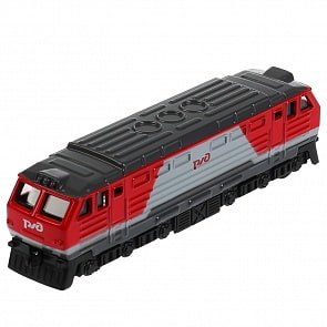 Модель Электровоз РЖД 15 см дверь открывается инерционная металлическая (Технопарк, SB-16-07-WB-2)