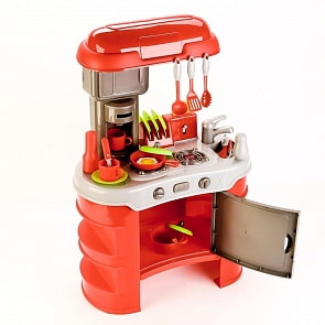 Игровой набор - Кухня с аксессуарами, свет, звук (1701U183)