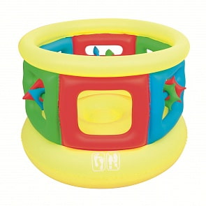 Надувной батут с надувными треугольниками и звездами (Bestway, бв52056)