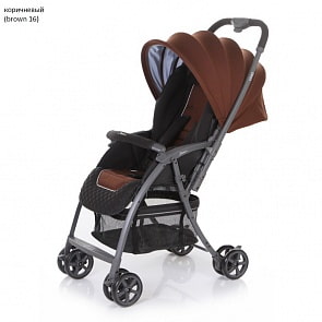Детская прогулочная коляска – Uno, коричневый 16 (Jetem, BT501B_Brown 16)