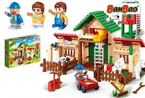 Конструктор - Ферма, 328 деталей (Banbao, 8580) Конструктор - Ферма, 328 деталей (Banbao, 8580)