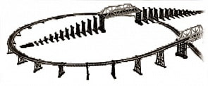 Mehano. Мост железнодорожный, с опорами (Mehano, F292) Mehano. Мост железнодорожный, с опорами (Mehano, F292)