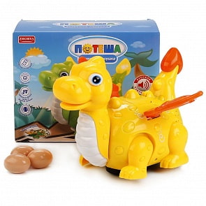 Динозаврик русифицированный, свет и звук, двигается (Zhorya, ZY415203)