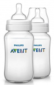 Бутылочка Серия Classic+, 330 мл, 2 шт. (Avent, SCF566/27)