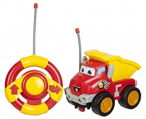 Машинка и руль на р/у, свет и звук -  Чак и его друзья (Jazwares, 92571)