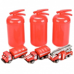 Пожарная техника в огнетушителе, металлическая машина, несколько видов (Технопарк, SB-16-29-CDU)