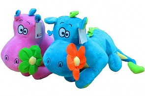 Плюшевый динозавр с цветком, 100 см (Simba, 1159297)