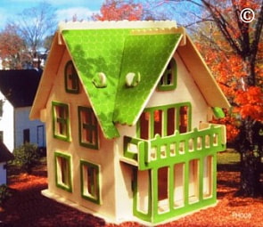 Сборная деревянная модель - Домик 2 (Wooden Toys, PH008)