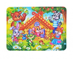 Макси-пазл из серии Умные игры - Теремок, 12 деталей (Умка, 4690590111628)