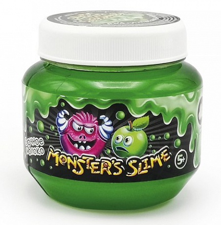 Набор Monster's slime - Классический большой, сочное яблоко, 250 мл 