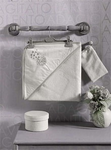 Набор Blossom Saten Vanilla, уголок и варежка (Kidboo, 00-0011719)