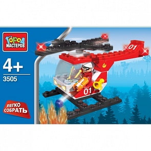 Конструктор Город Мастеров – Пожарный вертолет (Город Мастеров, AA-3505-Rsim)
