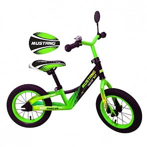 Беговел со звонком и зеркалом, диаметр колес 12 дюймов (Mustang, BBJK-12-03sim)