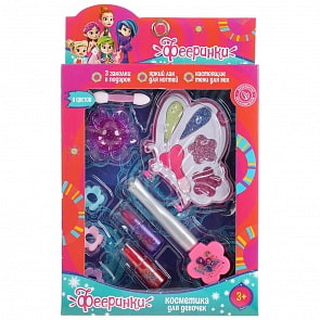 Косметика для девочек из серии Фееринки: тени, помады, лак для ногтей, блески для губ, заколки (Милая Леди, 20678C2)