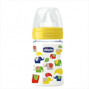 Пластиковая бутылочка с силиконовой соской, 150 мл (Chicco, 70720010040)