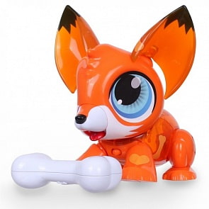 Интерактивная игрушка РобоЛайф — Лисенок с аксессуаром (1toy, Т16229)