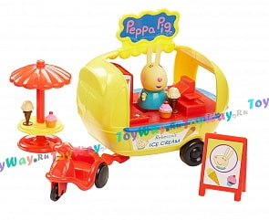 Игровой набор – Кафе-мороженое Ребекки с фигуркой из серии Свинка Пеппа (Росмэн, 30628ros)