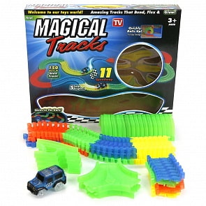 Трек светящийся с машинкой со светом, 150 деталей (B1672703)