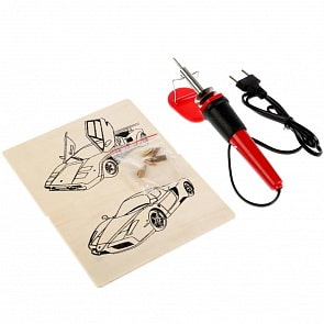 Набор для выжигания - Спортивные машины (Multiart, A02738TECH8-R)