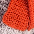 Мягкая игрушка – Басик в вязаной шапке и шарфе, 19 см  - миниатюра №2