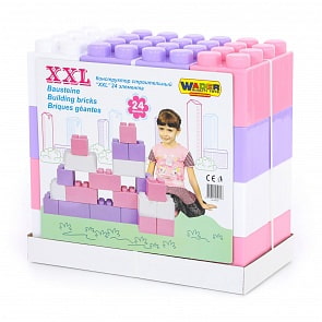 Конструктор строительный XXL, 24 элемента v2 (Полесье, 40107)