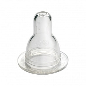 Соска молочная, силиконовая - Переменный поток, 2 штуки, 0+ месяцев (Lubby, 13661/144/12)