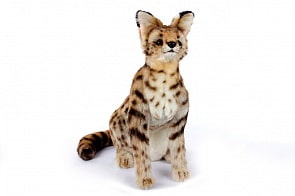 Мягкая игрушка - Сервал сидящий, 44 см. (Hansa, 7373)