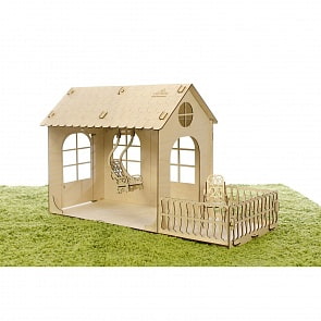 Сборная модель - Малый дом Барби (Теремок, КД-3sim)