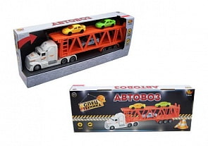 Автовоз инерционный 1:50, серия Спецтехника, световые и звуковые эффекты (Abtoys, C-00345)