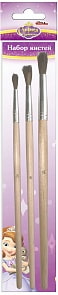 Набор кисточек Disney «София» 3 штуки (Росмэн, 28902ros)