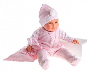 Интерактивная кукла Сорая, плачет, в розовом, 55 см (Antonio Juan Munecas, 1908P)