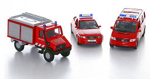 Детский игровой набор Пожарная служба 3 предмета (Welly, 99610-3C)