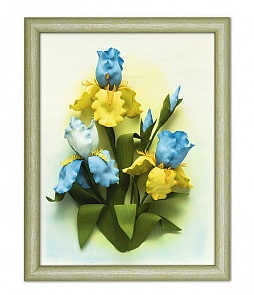 Набор для творчества 3D картина из фоамирана - Ирисы (Волшебная мастерская, FM-05)