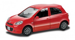 Металлическая машина - Nissan March, 1:32, красный (RMZ City, 554011-RD)