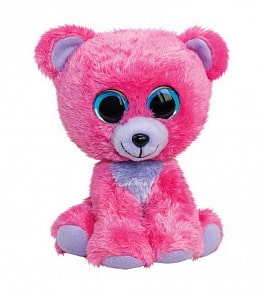 Мягкая игрушка - Мишка Raspberry, розовый, 15 см (Lumo Stars, 54967)