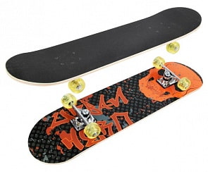 Скейтборд Skull размер 79 х 20 см, PU колеса (604-HB1062)