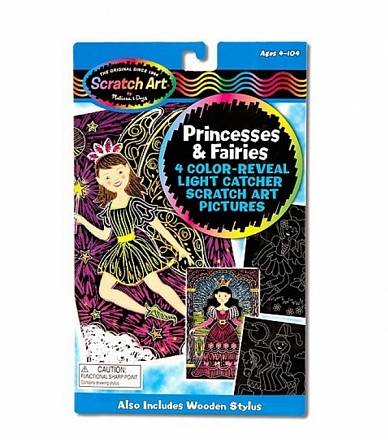 Набор для рисования Scratch art Принцессы и феи 