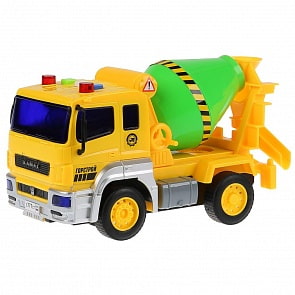 Бетономешалка Камаз инерционная, 17 см, свет и звук (Технопарк, KAM-17PL-CEM)