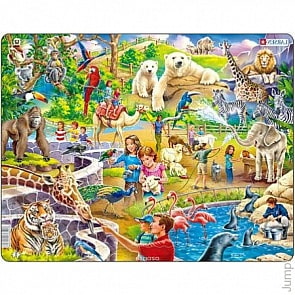 Пазл – Зоопарк из 48 деталей (Larsen, US30)