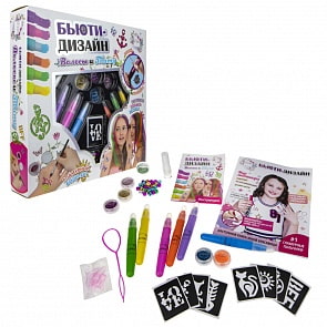 Набор Бьюти-Дизайн 2 в 1 - Волосы и Тату (Lukky, Т19447)