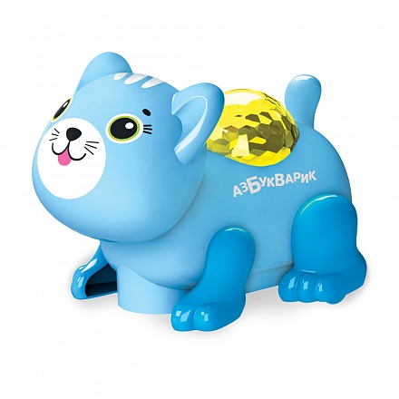 Музыкальная игрушка Диско-зверята – Котик, светло-голубой 
