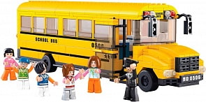 Конструктор - Школьный автобус с фигурками, 382 детали (Sluban, M38-B0506)