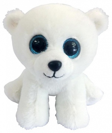Мягкая игрушка - Медвежонок полярный белый, 15 см 