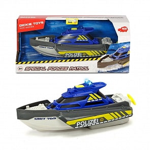 Полицейский катер 24 см, масштаб 1:24, свет, звук (Dickie, 3714010)