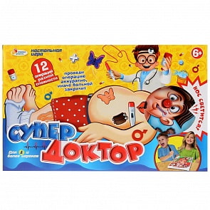 Игра настольная - Супер доктор, свет, вибрация (Играем вместе, B1700887-R)